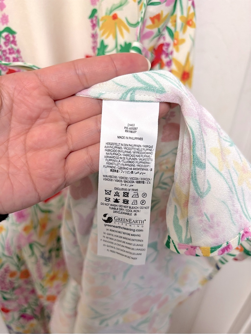 Boden Floral Midi Dress in Cream with Multicolor Print - Picture 14 of 14
